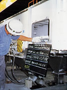 Inspection of wear (rail)