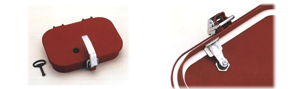 One-Touch Inspection Door with Lock and Specially Designed Key images