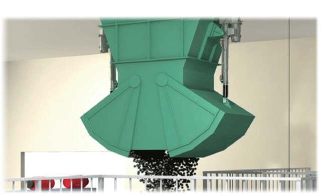 Hopper gate illustration