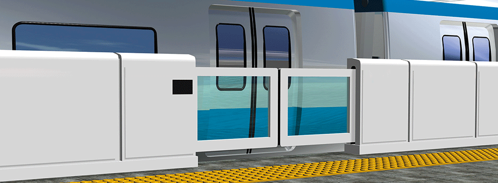 Platform screen doors Illustration