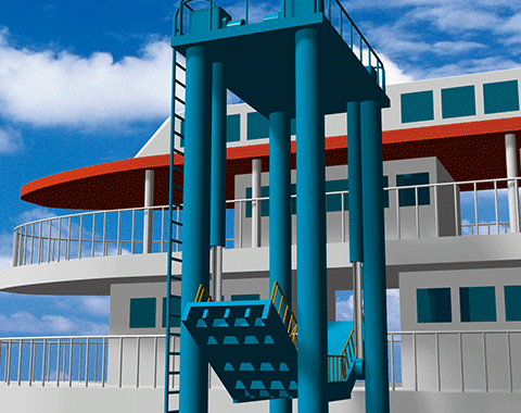 Passenger boarding bridge Illustration