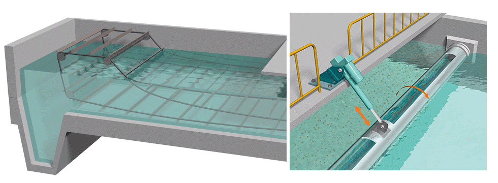 Sedimentation pond Illustration